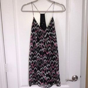 Aqua Chevron Mini Dress